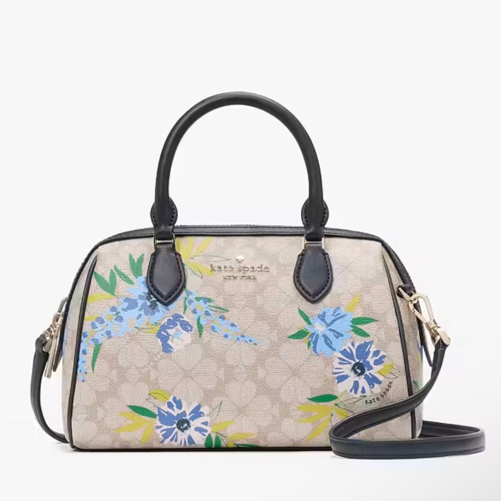 Kate Spade Madison Flower Floral Small Dolly Duffel Crossbody